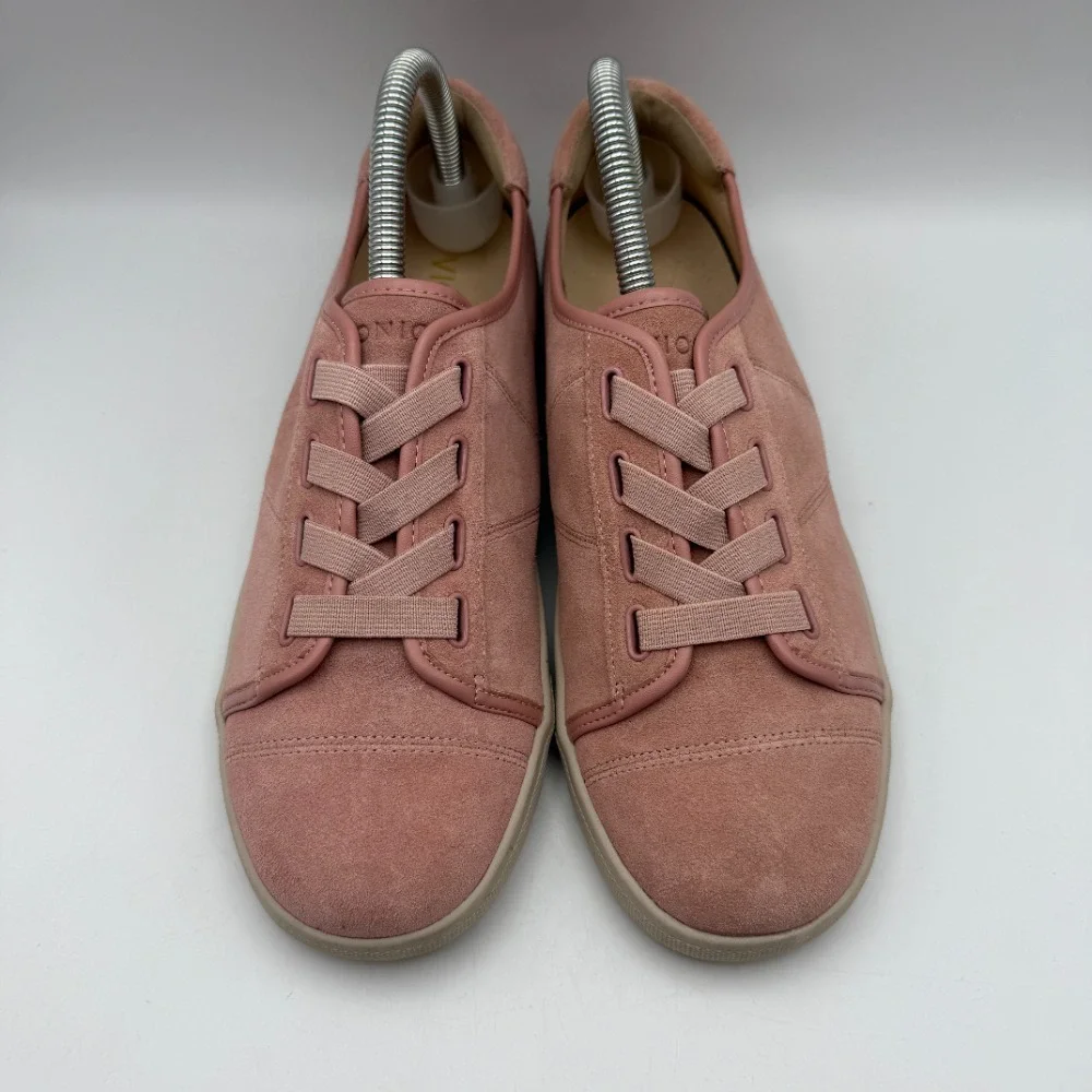Vionic Jean Suede Sneakers‎ Orthopedic Pink Comfort Casual Shoes Size 8